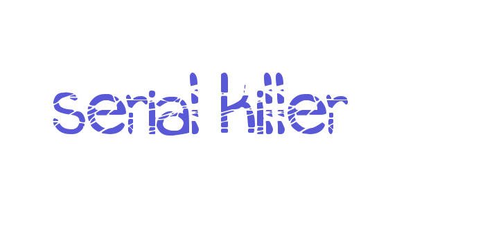 serial killer Font