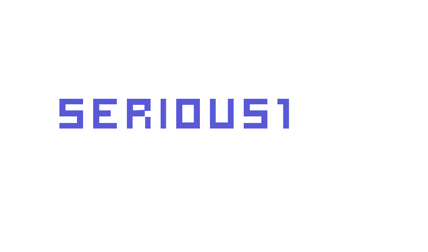 serious1 Font Download