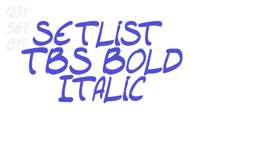 setlist  TBS Bold Italic-font-download