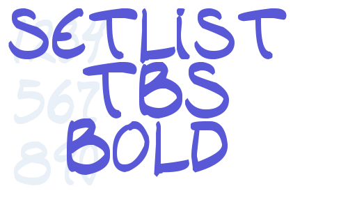 setlist  TBS Bold Font Download