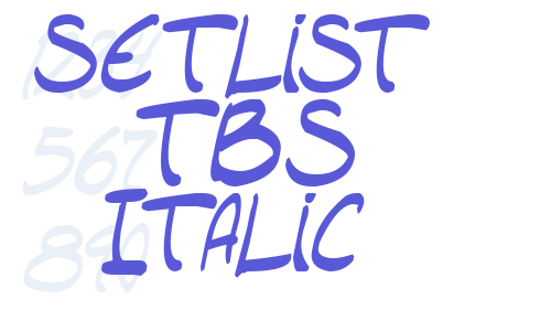 setlist  TBS Italic Font Download