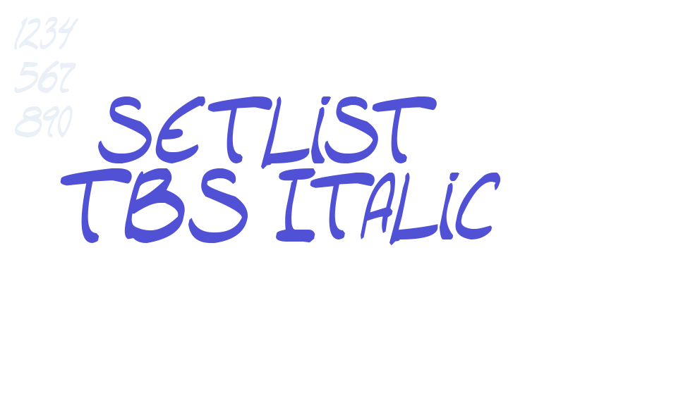 setlist  TBS Italic-font-download