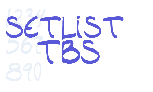 setlist  TBS Font Download