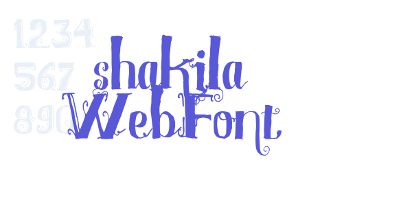 shakila WebFont font free