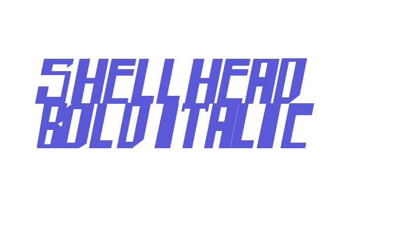 shellhead Bold Italic Font