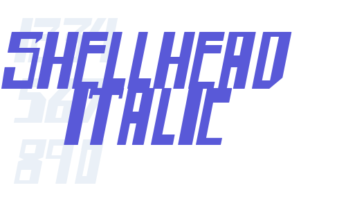 shellhead Italic Font Download