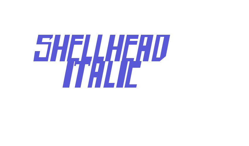 shellhead Italic Font