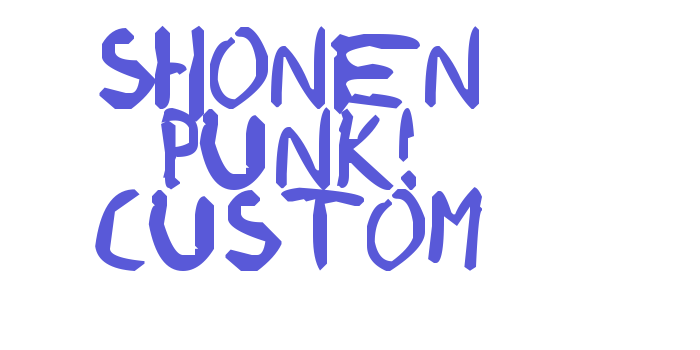 shonen punk! custom Font Download