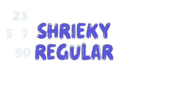 shrieky Regular font