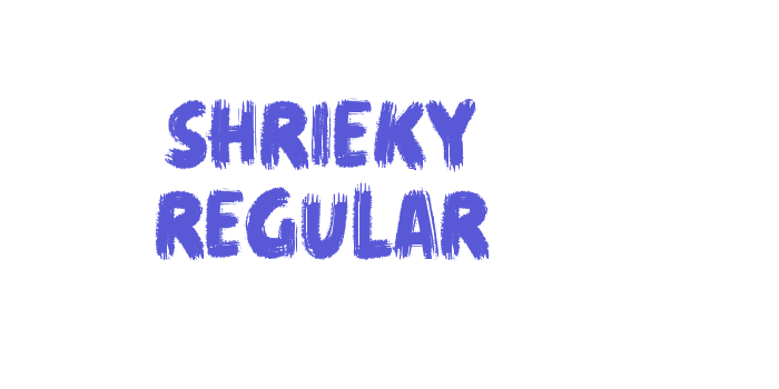 shrieky Regular Font Download