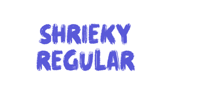 shrieky Regular Font