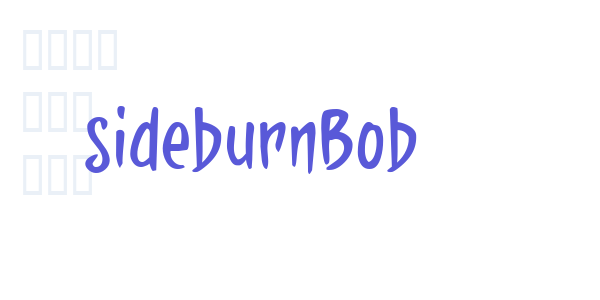 sideburnBob font