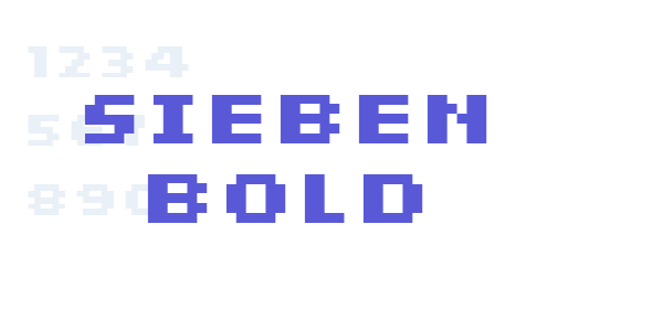 sieben Bold font free