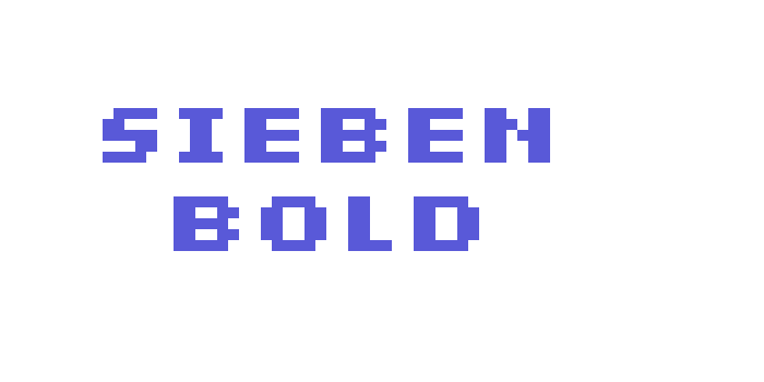 sieben Bold Font Download