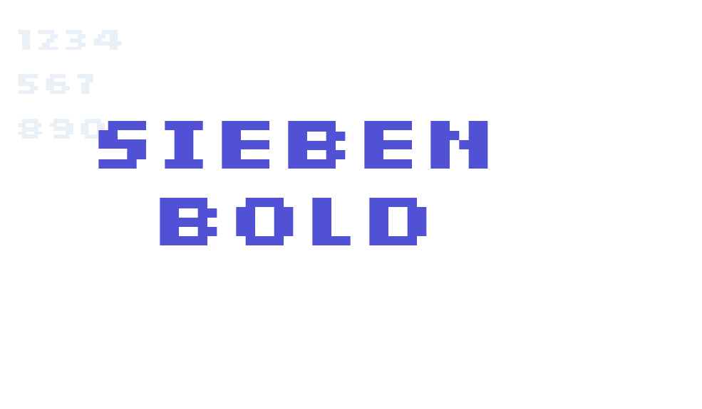 sieben Bold-font-download