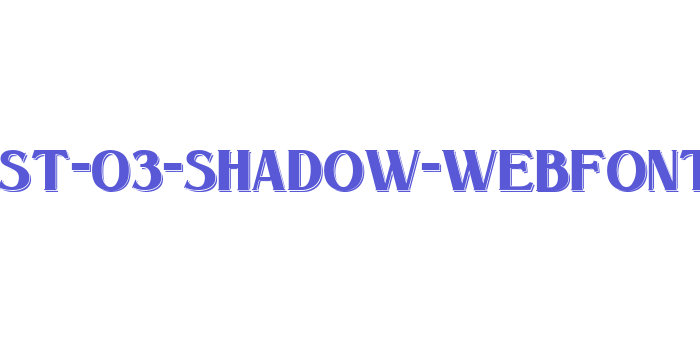 signist-03-shadow-webfont Font Download