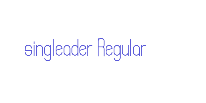 singleader Regular Font Download