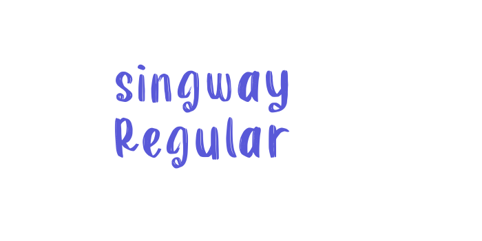 singway Regular Font Download