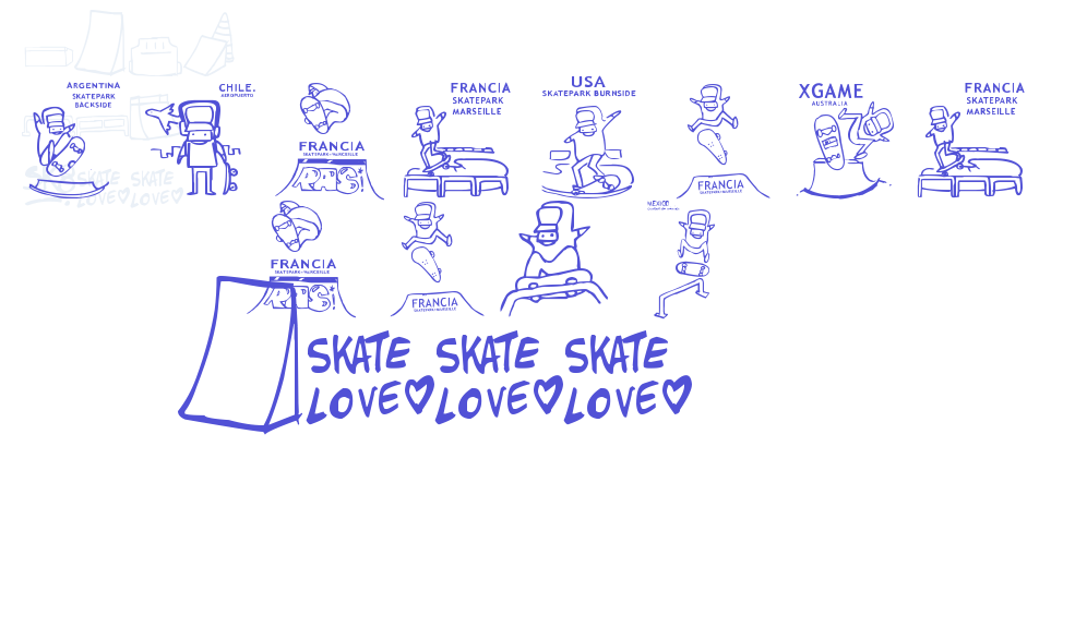 skatelove ( tour 2009)-font-download