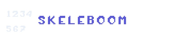 skeleboom-related font