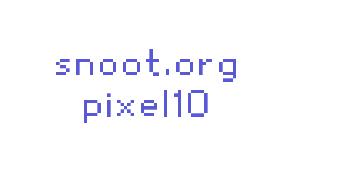 snoot.org pixel10 Font Download