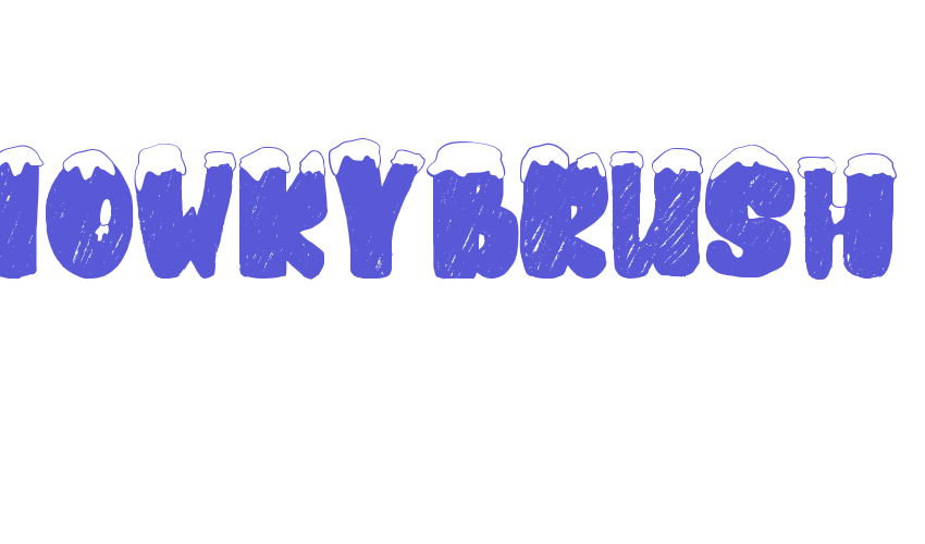 snowkybrush Font Download