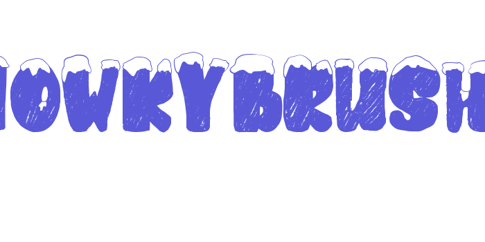 snowkybrush Font Download