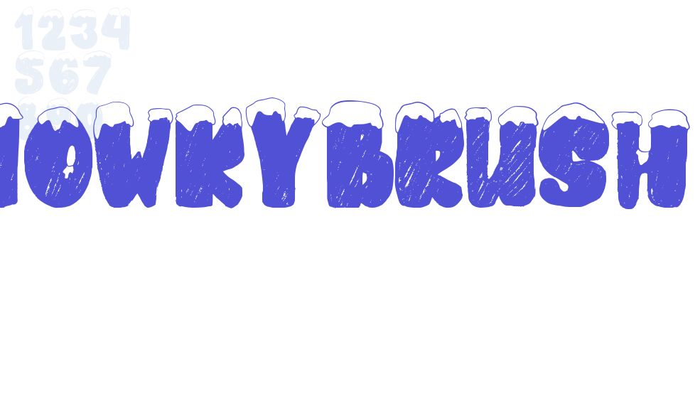 snowkybrush-font-download