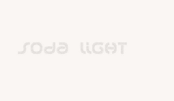 soda light Font