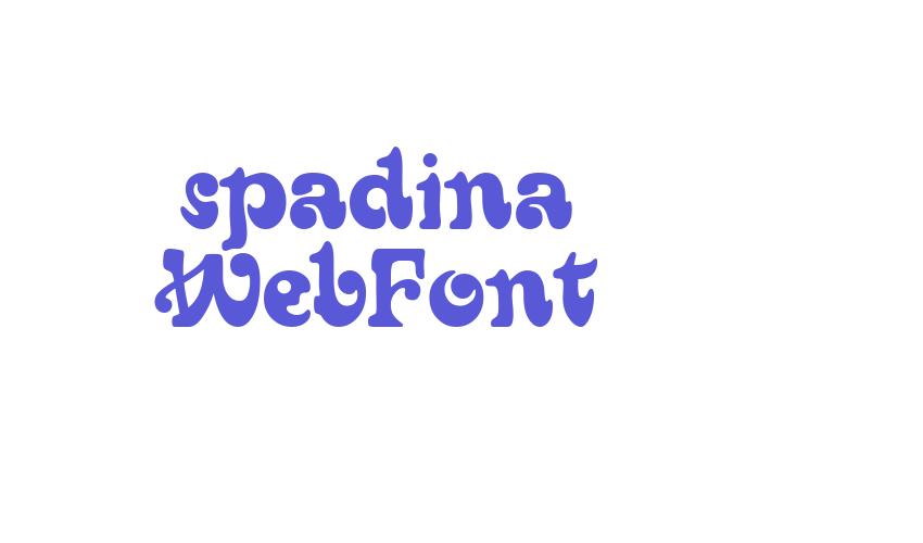 spadina WebFont Font