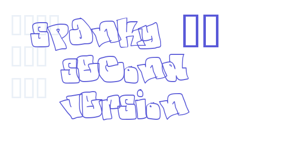 spanky  20 second version font free