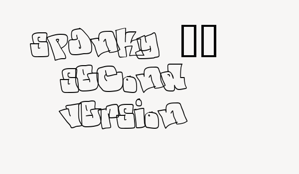 spanky  20 second version Font