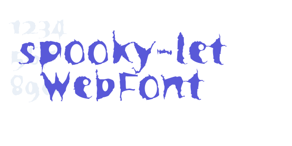 spooky-let WebFont font