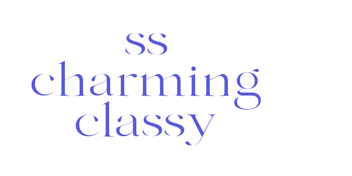 ss charming classy Font Download