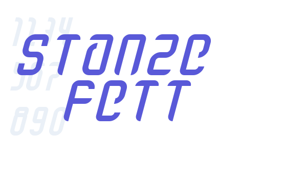 stanze  fett font free