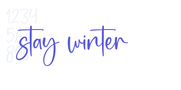 stay winter font free