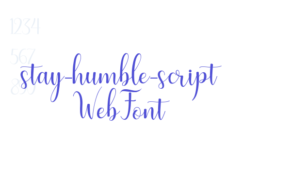 stay-humble-script WebFont