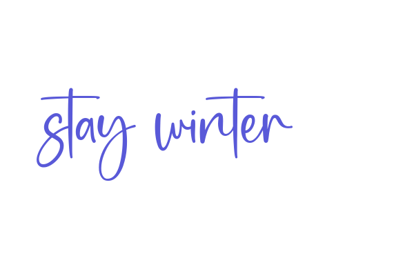 stay winter Font