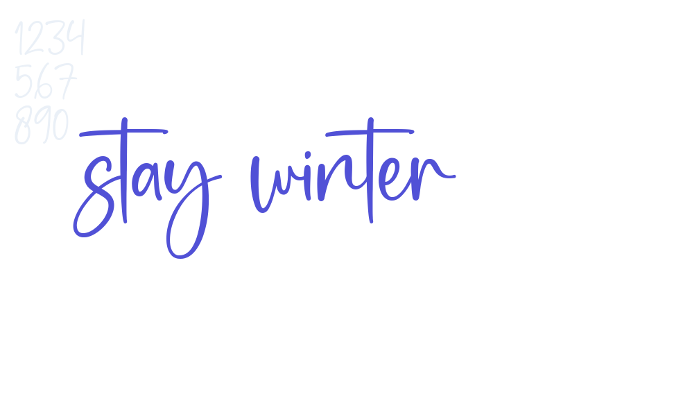 stay winter-font-download