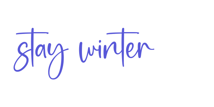 stay winter Font