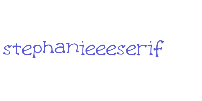 stephanieeeserif Font Download