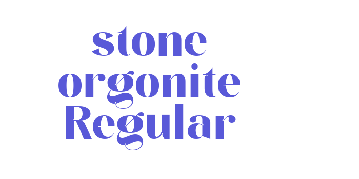 stone orgonite Regular Font Download