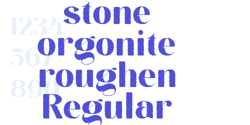 stone orgonite roughen Regular-font-download