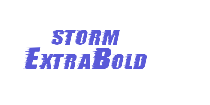 storm ExtraBold Font Download