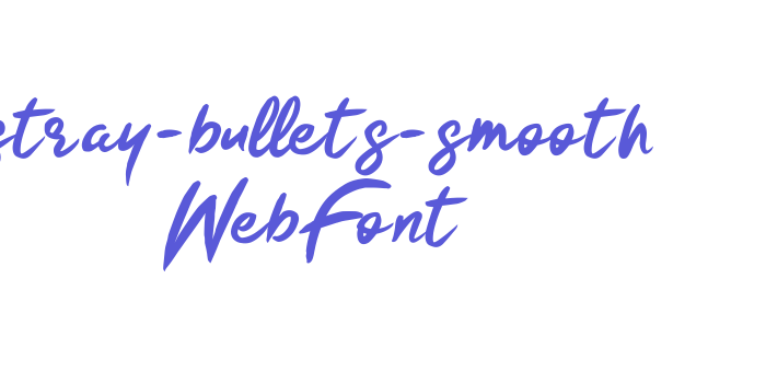 stray-bullets-smooth WebFont Font Download