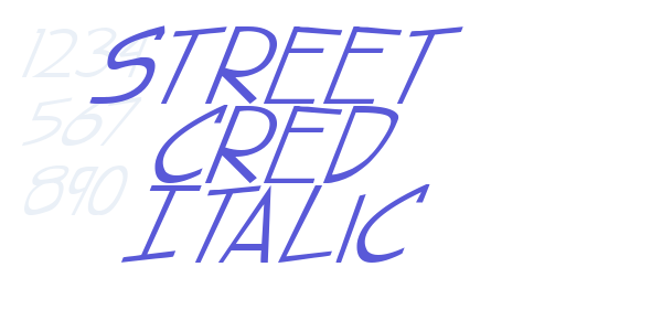 street cred Italic font