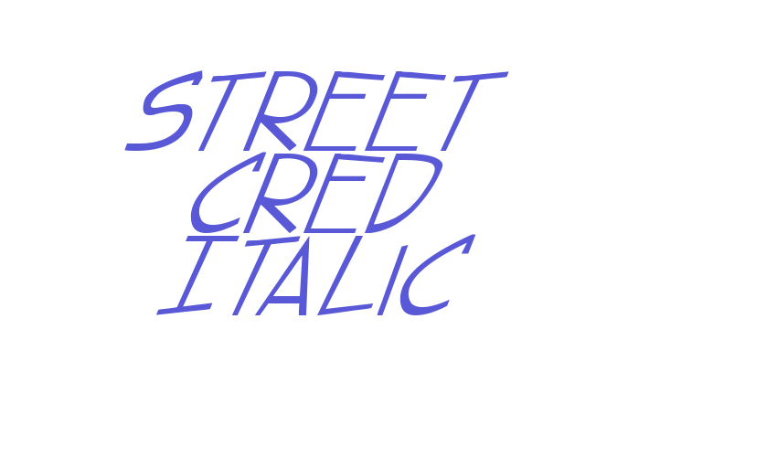 street cred Italic Font