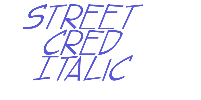 street cred Italic Font