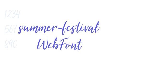 summer-festival WebFont font free