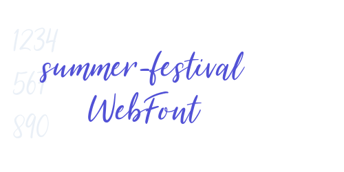 summer-festival WebFont-font-download
